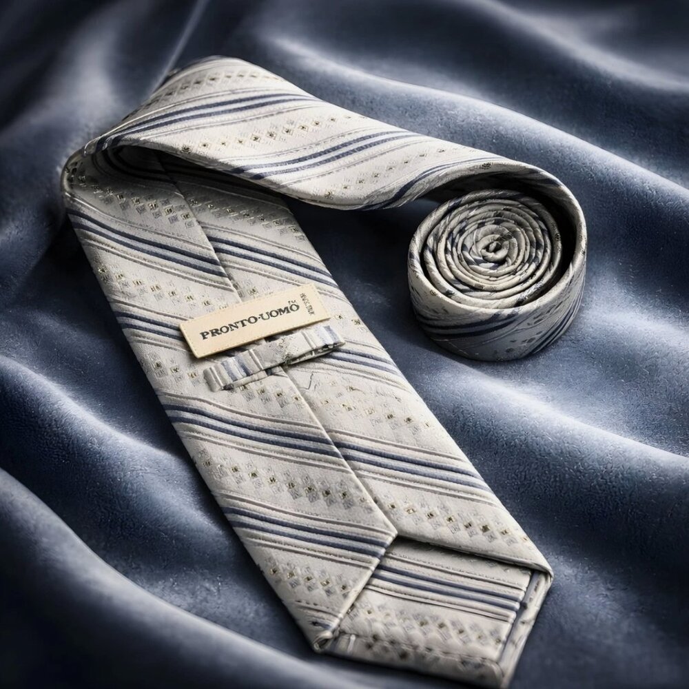 Pronto Uomo Silk Striped Tie